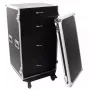 Flightcase Roadinger 30126432 contrachapado negro plata 64,5 kg