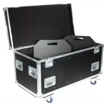 Flightcase Roadinger 30126410 contrachapado negro plata 46,5 kg