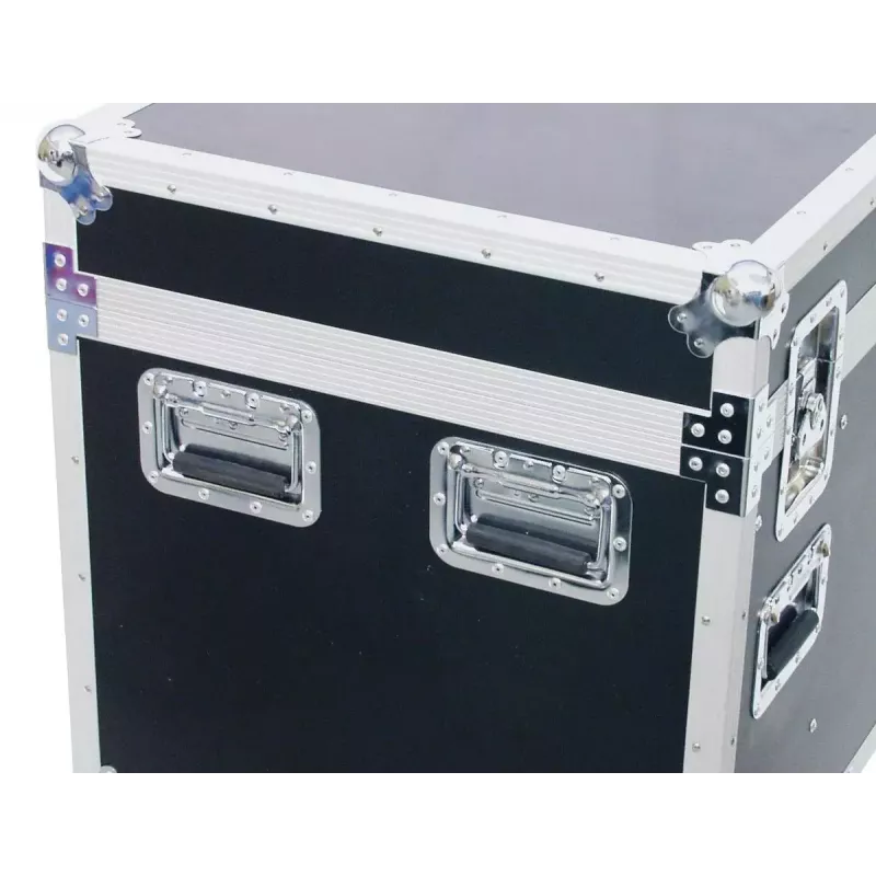 Flightcase Roadinger 30126410 contrachapado negro plata 46,5 kg