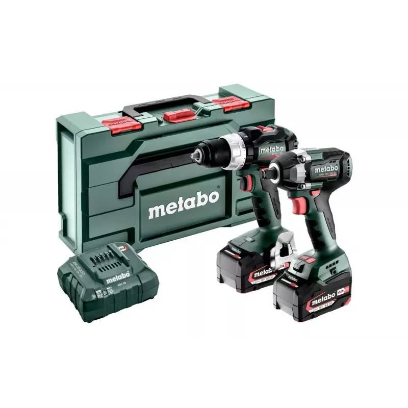 Atornillador Metabo SET 2.9.3 18V 2100 RPM negro, verde, rojo