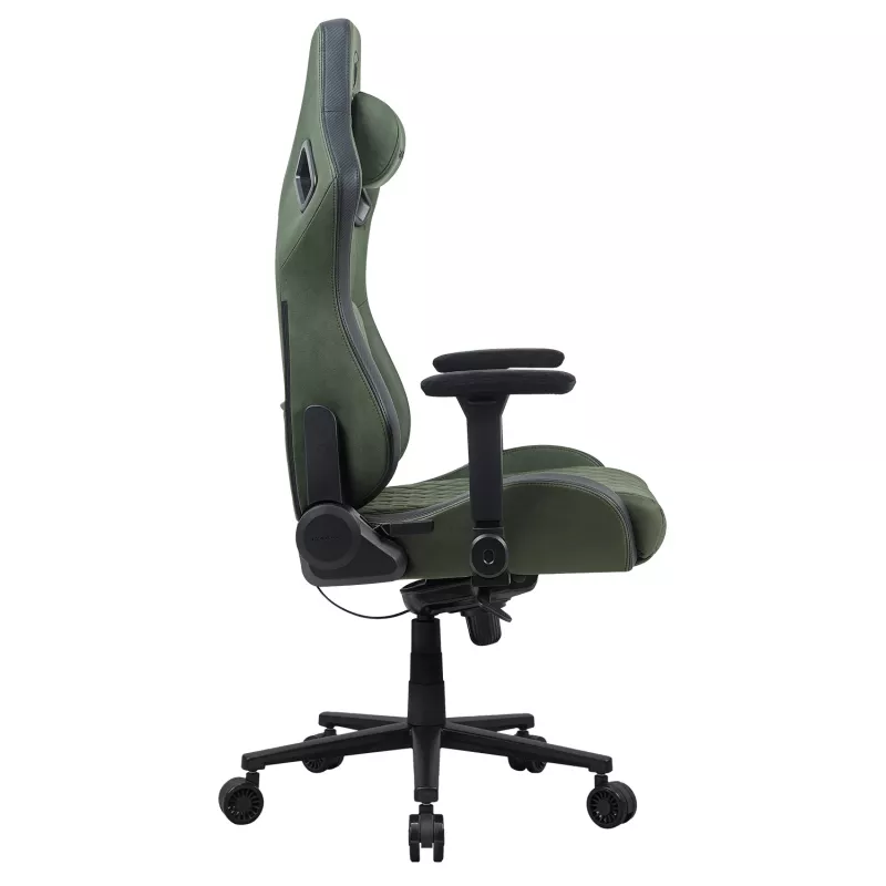 Silla gaming universal Cougar DEFENSOR S ARMY verde F — asiento acolchado, 150 kg máx., ancho 760 × fondo 690 mm, alto 129,5–137 cm