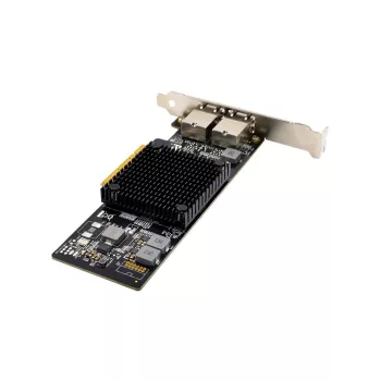 Adaptador de red MicroConnect PCIe x8 Dual RJ45 10 GbE X550, PCIe x8, Dual RJ45 10GbE