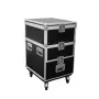 Flightcase Roadinger 30126430 contrachapado 38 kg negro plata