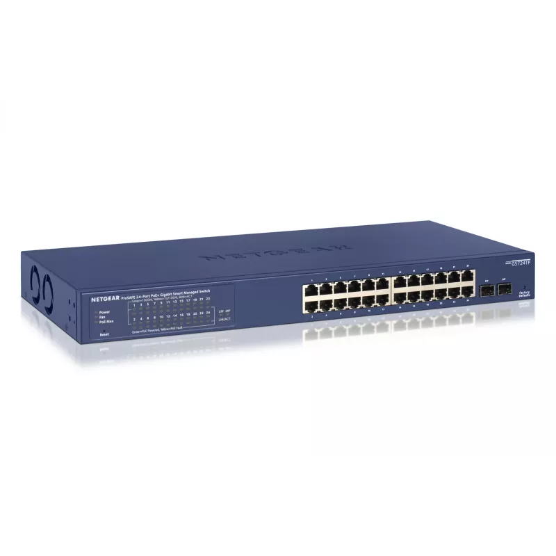 NETGEAR GS724TP Managed L2/L3/L4 Gigabit Ethernet (10/100/1000) Power over Ethernet (PoE) 1U Negro, Gris