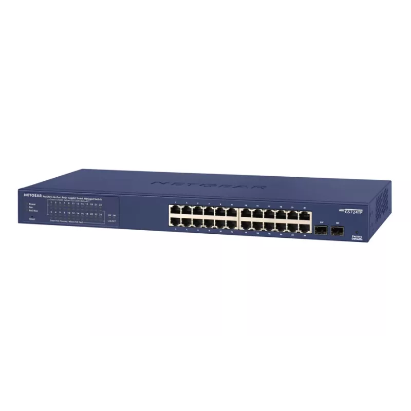NETGEAR GS724TP Managed L2/L3/L4 Gigabit Ethernet (10/100/1000) Power over Ethernet (PoE) 1U Negro, Gris