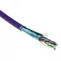 Cable de instalación macizo ACT Cat 6A F/UTP, LSZH, clase CPR ECA, 24 AWG, violeta, 500 metros