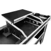 Maletín rígido Roadinger 30124208 para mesa de DJ contrachapado negro plata