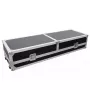 Maletín rígido Roadinger 30124208 para mesa de DJ contrachapado negro plata