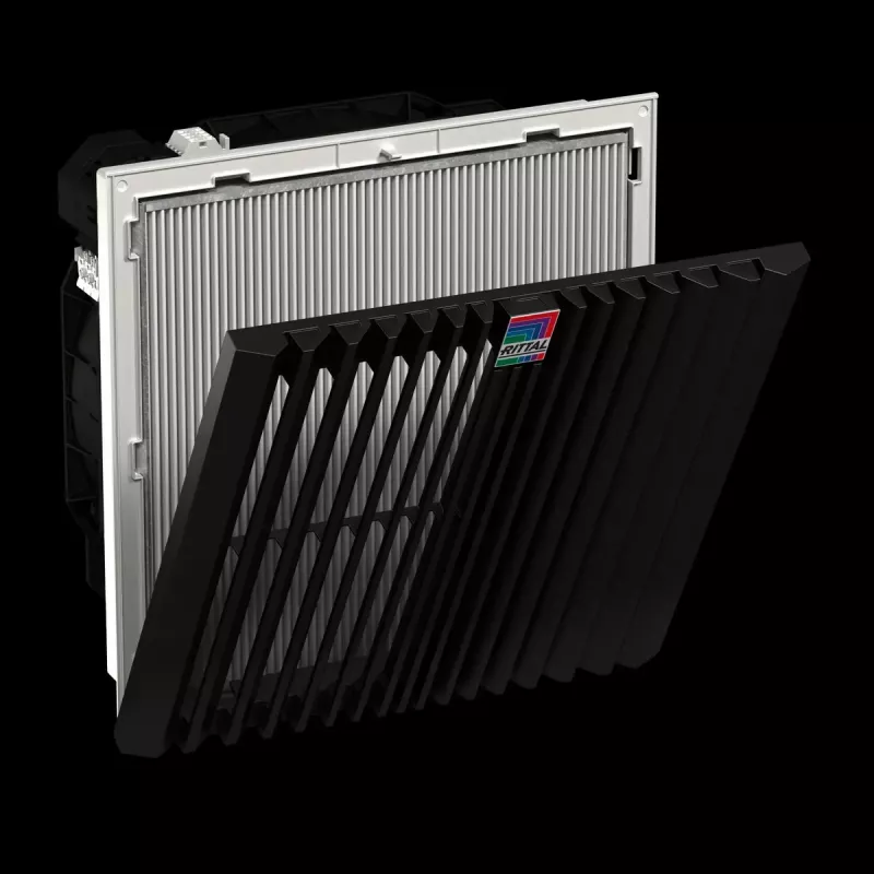 Unidad de ventiladores para rack Rittal 3244.900 — 1 ventilador, 867 m³/h, carcasa de plástico, gris