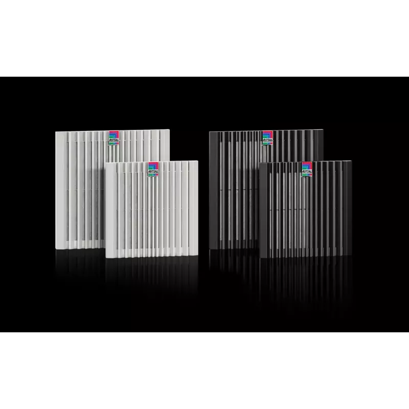 Unidad de ventiladores para rack Rittal 3244.900 — 1 ventilador, 867 m³/h, carcasa de plástico, gris