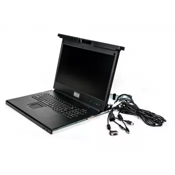 Consola de rack Vertiv Avocent LRA185KMM-205 48,3 cm (19 pulgadas) 1366 x 768 píxeles plástico, acero negro 1U