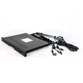 Consola de rack Vertiv Avocent LRA185KMM-205 48,3 cm (19 pulgadas) 1366 x 768 píxeles plástico, acero negro 1U