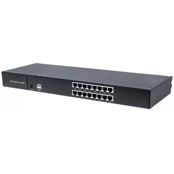 Intellinet switch KVM VGA CAT5 modular de 16 puertos, para uso con los números de producto 507622, 507738, 507981, 507998, 508025, 508032, 508049 y 508056