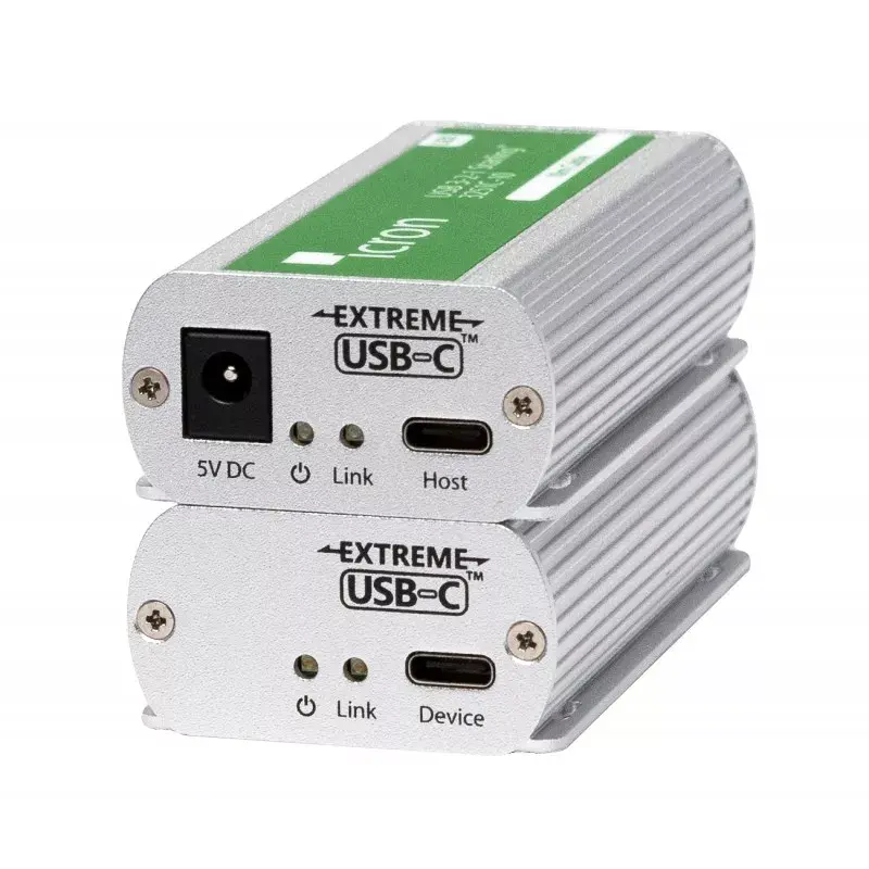 Extensor KVM transmisor y receptor Icron 00-00457 con cable USB Type-C 10 m
