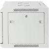 Intellinet armario de red de 19 inch - montaje en pared (estándar), 6U, 450 mm de profundidad, gris, montado, máx. 60 kg, también apto para colocación en mesa o suelo, profundidad útil 350 mm, puerta de metal y cristal, panel posterior, paneles laterales desmontables, piezas para montaje en pared (p. ej. tornillos/tacos) no incluidas