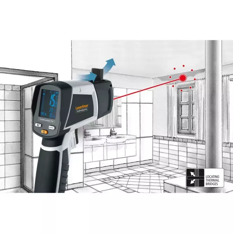 Laserliner CondenseSpot Pro medidor de temperatura y humedad