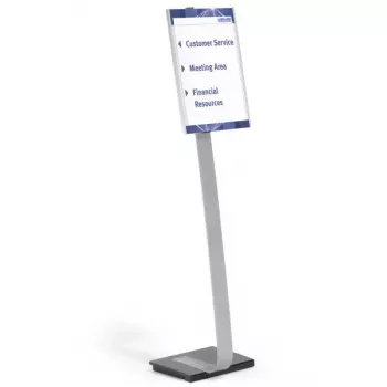 Expositor informativo Durable 481323 A3 acrílico plata