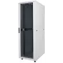Armario de red Intellinet 19 inch – independiente, 26HE, 600x600 mm (ancho x fondo), gris, Flatpack, máx. 1500 kg, cerradura de puerta multipunto, una cerradura por panel lateral, profundidad útil 123 a 373 mm, IP20, rack, acero