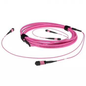 ACT 10 metros cable troncal de fibra óptica multimodo 50/125 OM4(OM3) polaridad A con 2 conectores hembra MTP/MPO en cada extremo