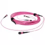 ACT 10 metros cable troncal de fibra óptica multimodo 50/125 OM4(OM3) polaridad A con 2 conectores hembra MTP/MPO en cada extremo