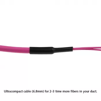 ACT 10 metros cable troncal de fibra óptica multimodo 50/125 OM4(OM3) polaridad A con 2 conectores hembra MTP/MPO en cada extremo