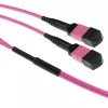 ACT 10 metros cable troncal de fibra óptica multimodo 50/125 OM4(OM3) polaridad A con 2 conectores hembra MTP/MPO en cada extremo