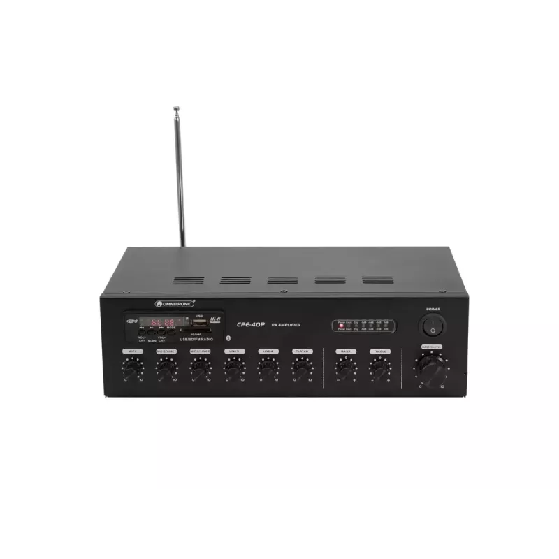 Amplificador de audio Omnitronic 80709605 Performance/escenario negro