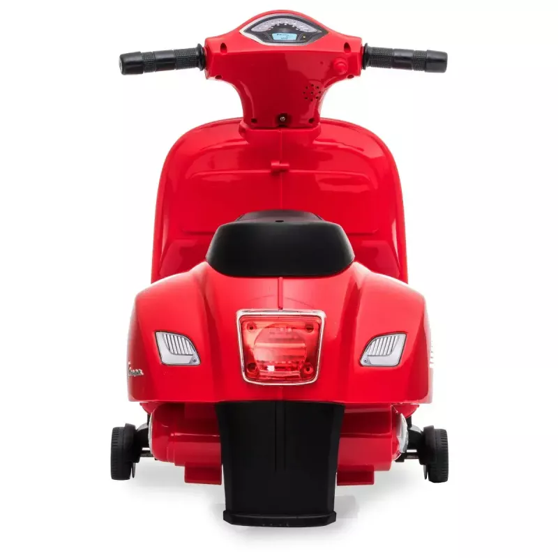 Vehículo eléctrico montable Jamara Vespa Mini Roller – a batería, 4 ruedas, para niños a partir de 1,6 años, luces, colores: negro/rojo