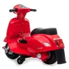 Vehículo eléctrico montable Jamara Vespa Mini Roller – a batería, 4 ruedas, para niños a partir de 1,6 años, luces, colores: negro/rojo