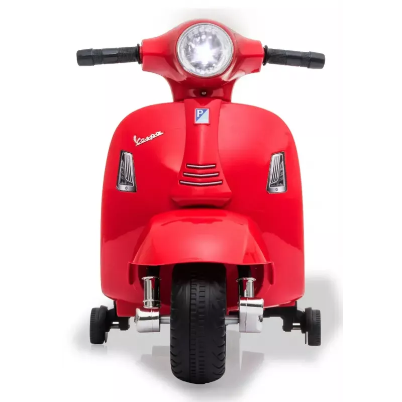 Vehículo eléctrico montable Jamara Vespa Mini Roller – a batería, 4 ruedas, para niños a partir de 1,6 años, luces, colores: negro/rojo