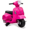 Vehículo eléctrico montable Jamara Vespa Mini Roller, a batería, 4 ruedas, a partir de 1,6 años, luces, negro o rosa