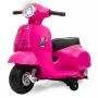 Vehículo eléctrico montable Jamara Vespa Mini Roller, a batería, 4 ruedas, a partir de 1,6 años, luces, negro o rosa