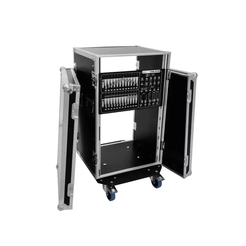 Hardcase Roadinger 30109132 aluminio negro plata 555x630x985mm