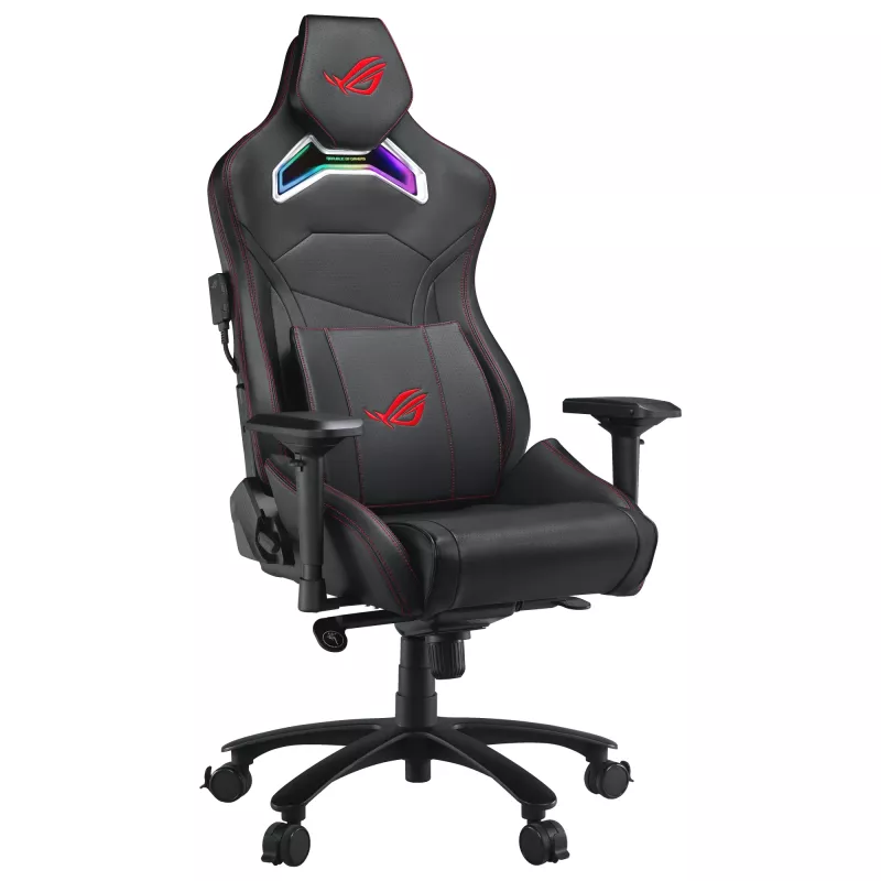 Silla gamer universal ASUS ROG Chariot X asiento acolchado negro