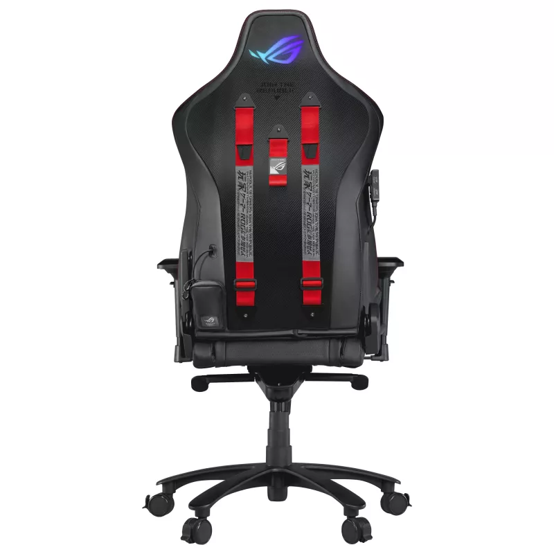 Silla gamer universal ASUS ROG Chariot X asiento acolchado negro