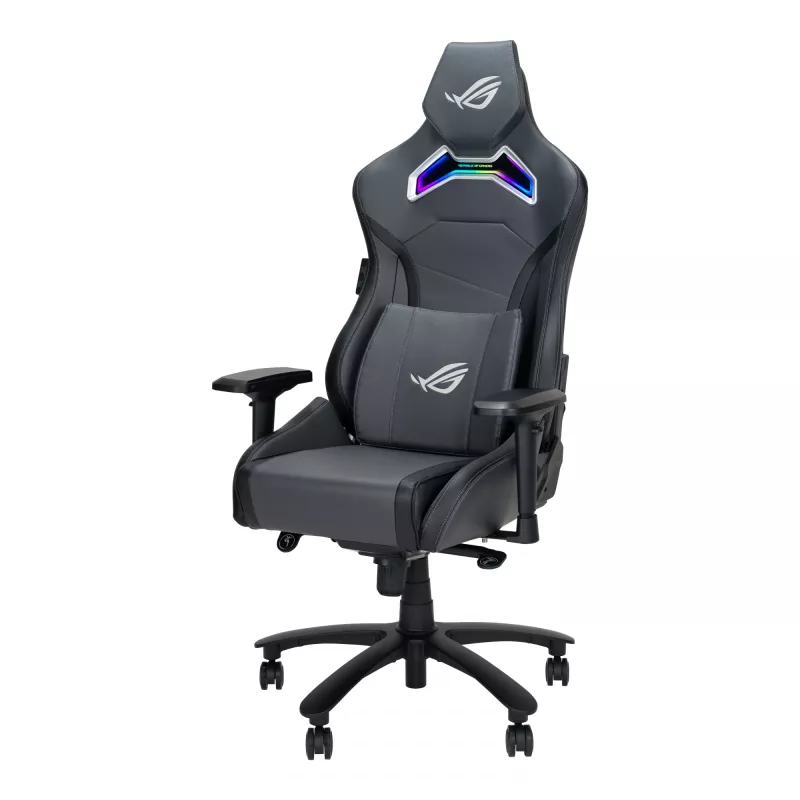 Silla gamer universal ASUS ROG Chariot X asiento acolchado gris