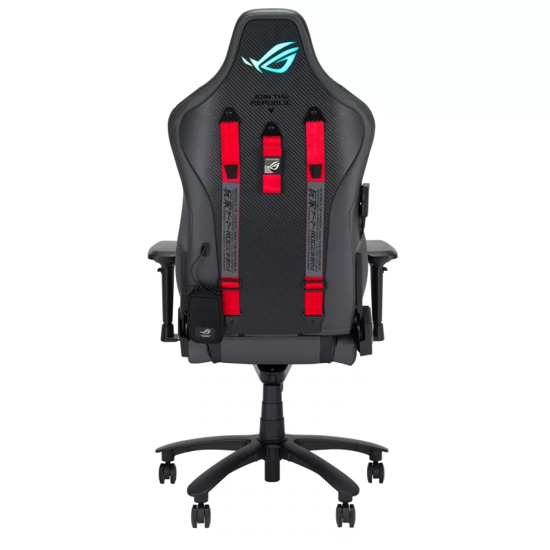 Silla gamer universal ASUS ROG Chariot X asiento acolchado gris