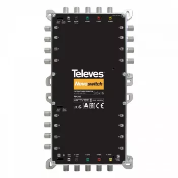 Multiconmutador de satélite Televes MS512NCQ 5 entradas 12 salidas