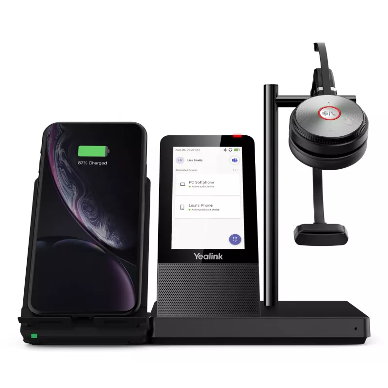 Sistema de audioconferencia personal Yealink WH66 DECT auricular inalámbrico MONO TEAMS