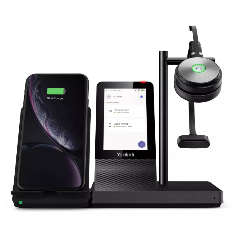 Sistema de audioconferencia personal Yealink WH66 DECT auricular inalámbrico MONO TEAMS