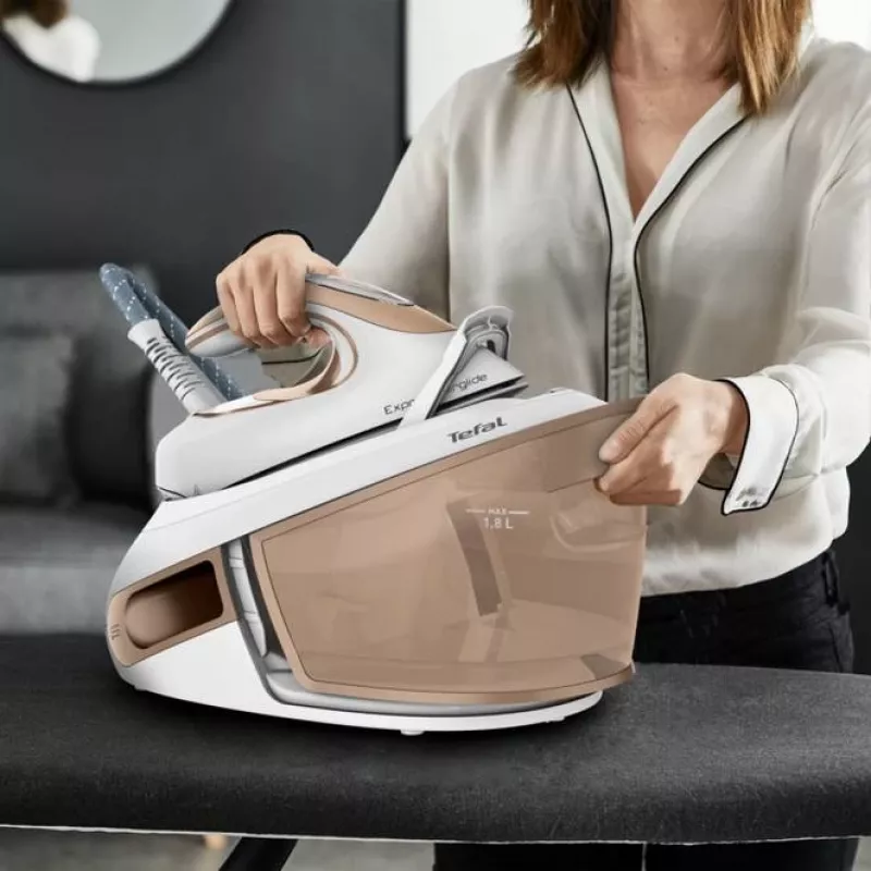 Tefal Express Airglide SV8027 1,8 L suela Durilium Airglide marrón, blanco