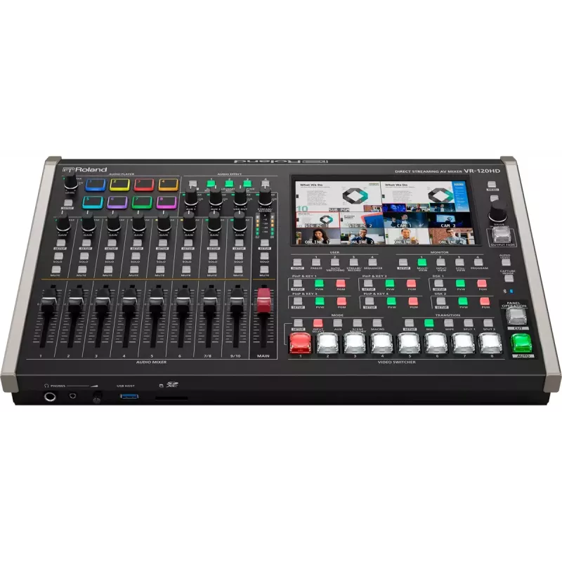 Mezclador de audio Roland VR-120HD 42 canales 24 bits 48 kHz negro