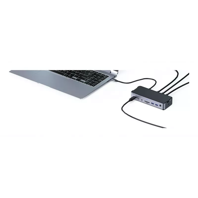 eSTUFF GLB232006 base de acoplamiento USB-C triple
