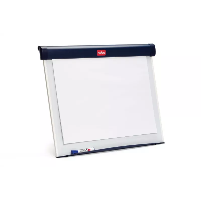 Nobo Barracuda caballete de flipchart de sobremesa, acero, azul, blanco, China, 6,93 kg, 750 mm, 655 mm