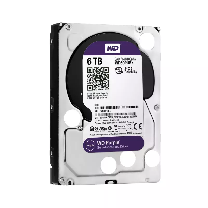 HDD Western Digital 6TB 3,5 inch SATA WD60PURX