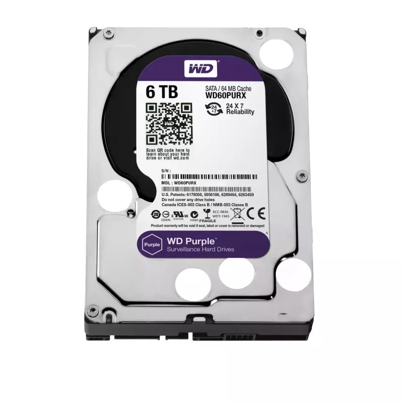 HDD Western Digital 6TB 3,5 inch SATA WD60PURX