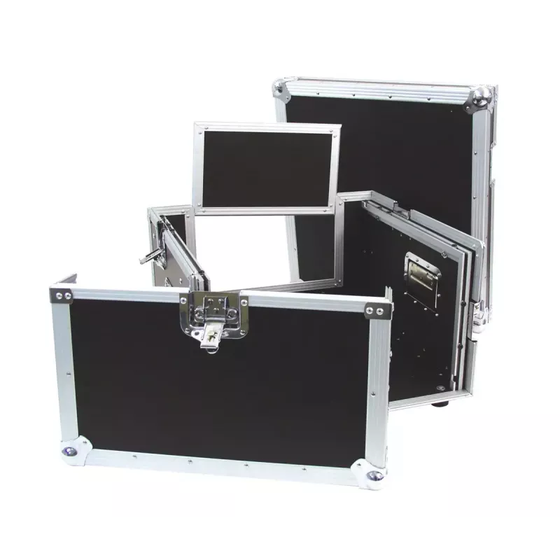 Flightcase Roadinger 30110003 contrachapado negro plata 11 kg