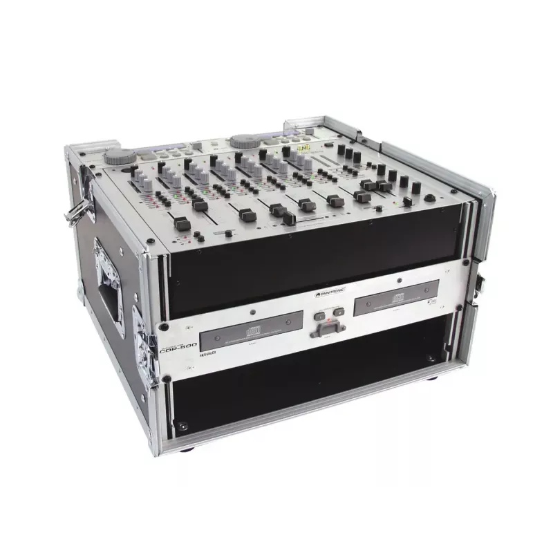 Flightcase Roadinger 30110003 contrachapado negro plata 11 kg