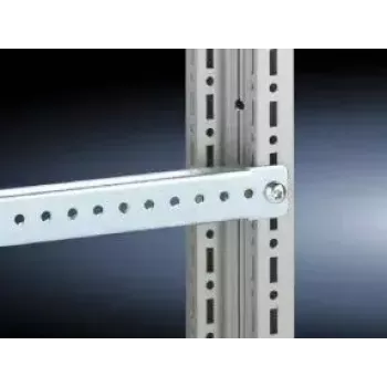 Carril de montaje Rittal 4596.000, acero, plata, profundidad 490 mm, 20 unidades