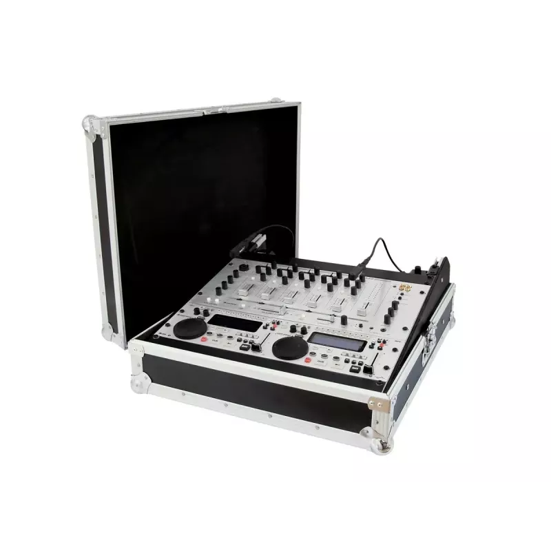 Flightcase Roadinger 30111561 contrachapado negro plata 9,2 kg